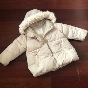 Zara Puffer Coat 2/3T
